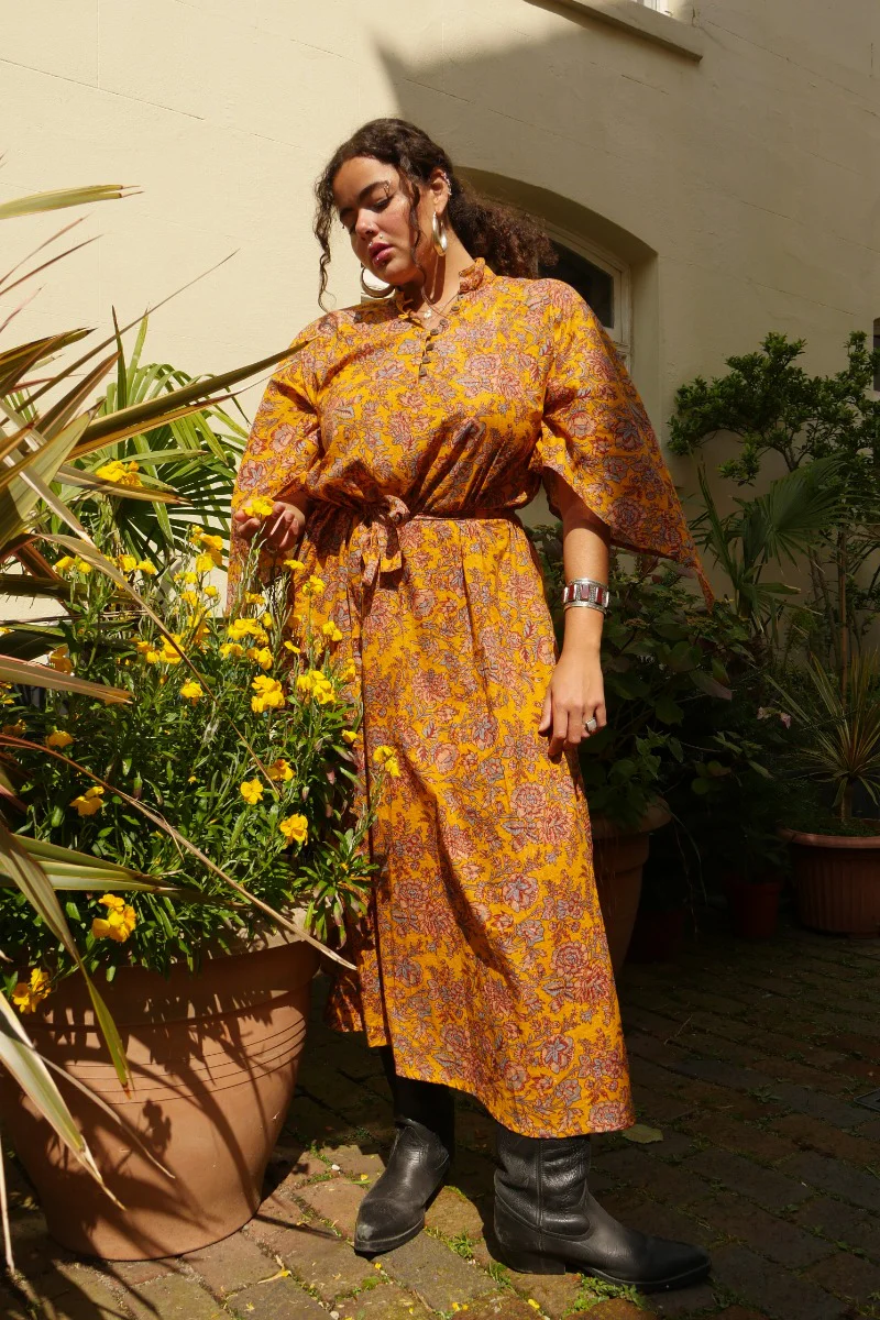 Apollo Maxi Dress in Sunflower Yellow - Image 6
