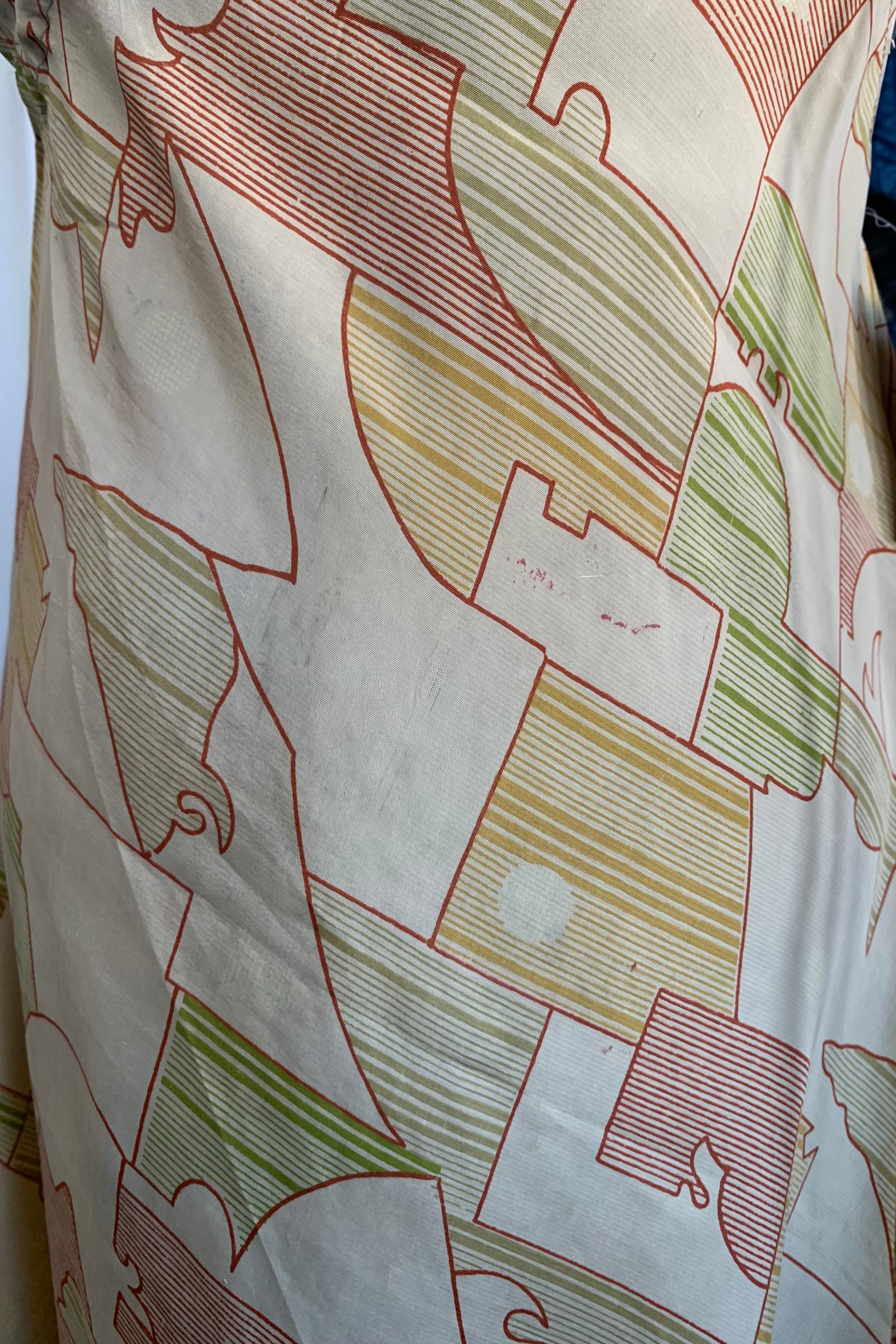 SALE | Blossom Halter Maxi Dress - Honey Beige Geometric - Free Size M/L - Image 4