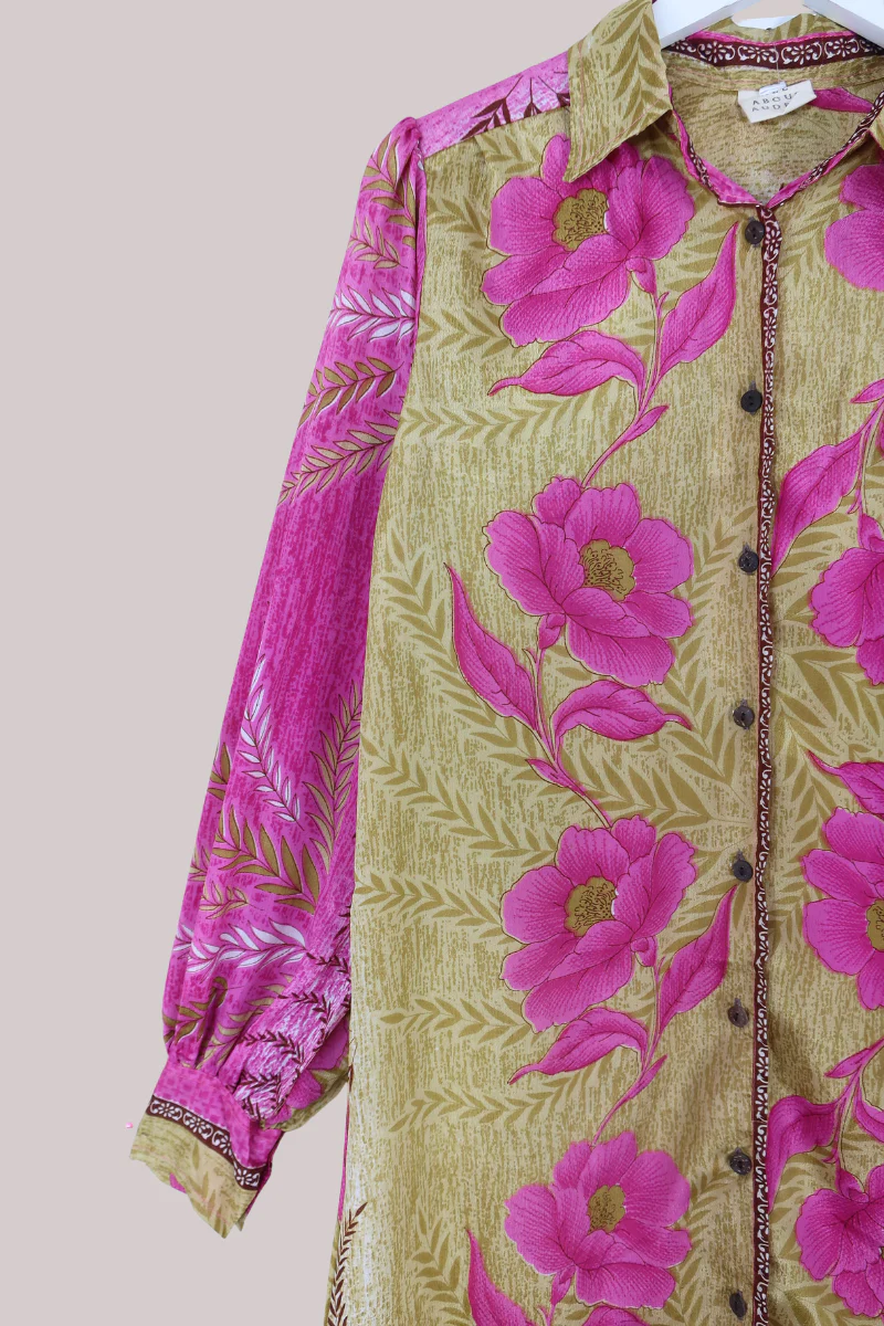 Bonnie Shirt Dress - Sandy Pink - Size L/XL - Image 2