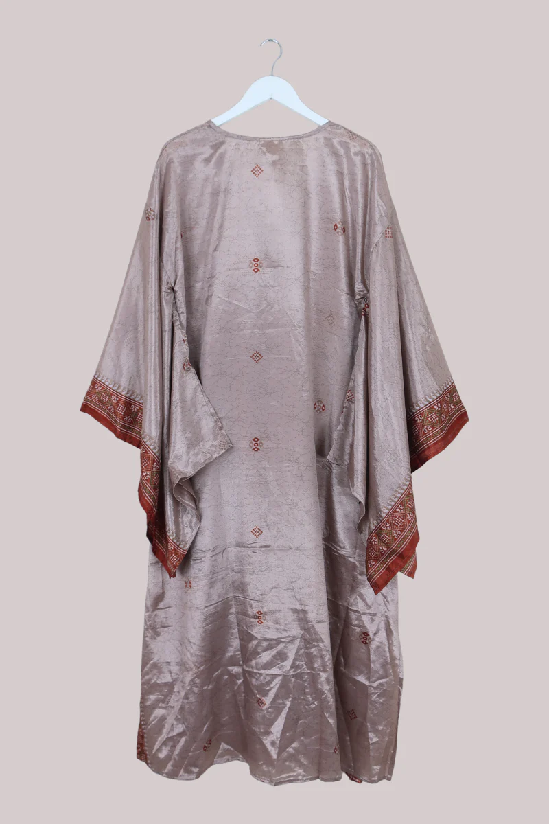 Cassandra Maxi Kaftan in Champagne At Sunset - Size XL - Image 3