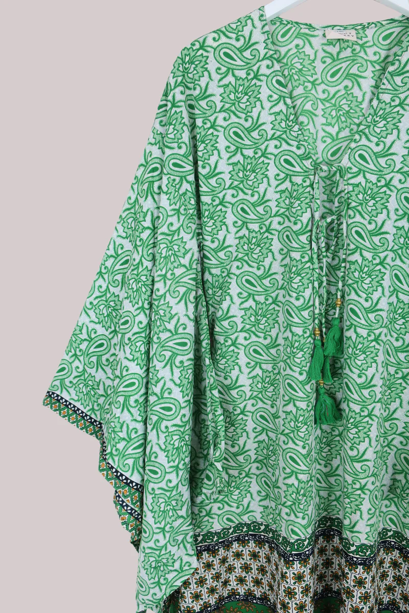 Cassandra Maxi Kaftan in Greener Grass - Size XXL - Image 2