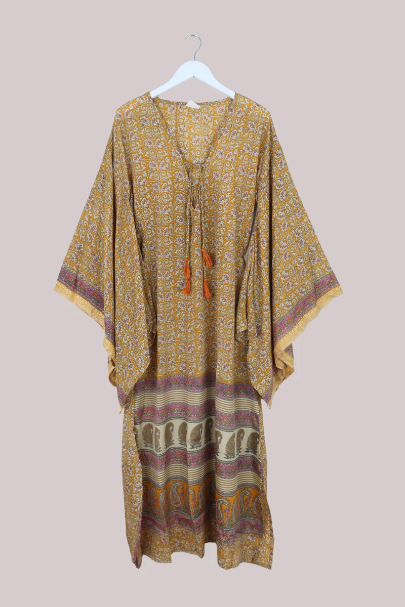 Cassandra Maxi Kaftan in Sicilian Paisley - Size L/XL