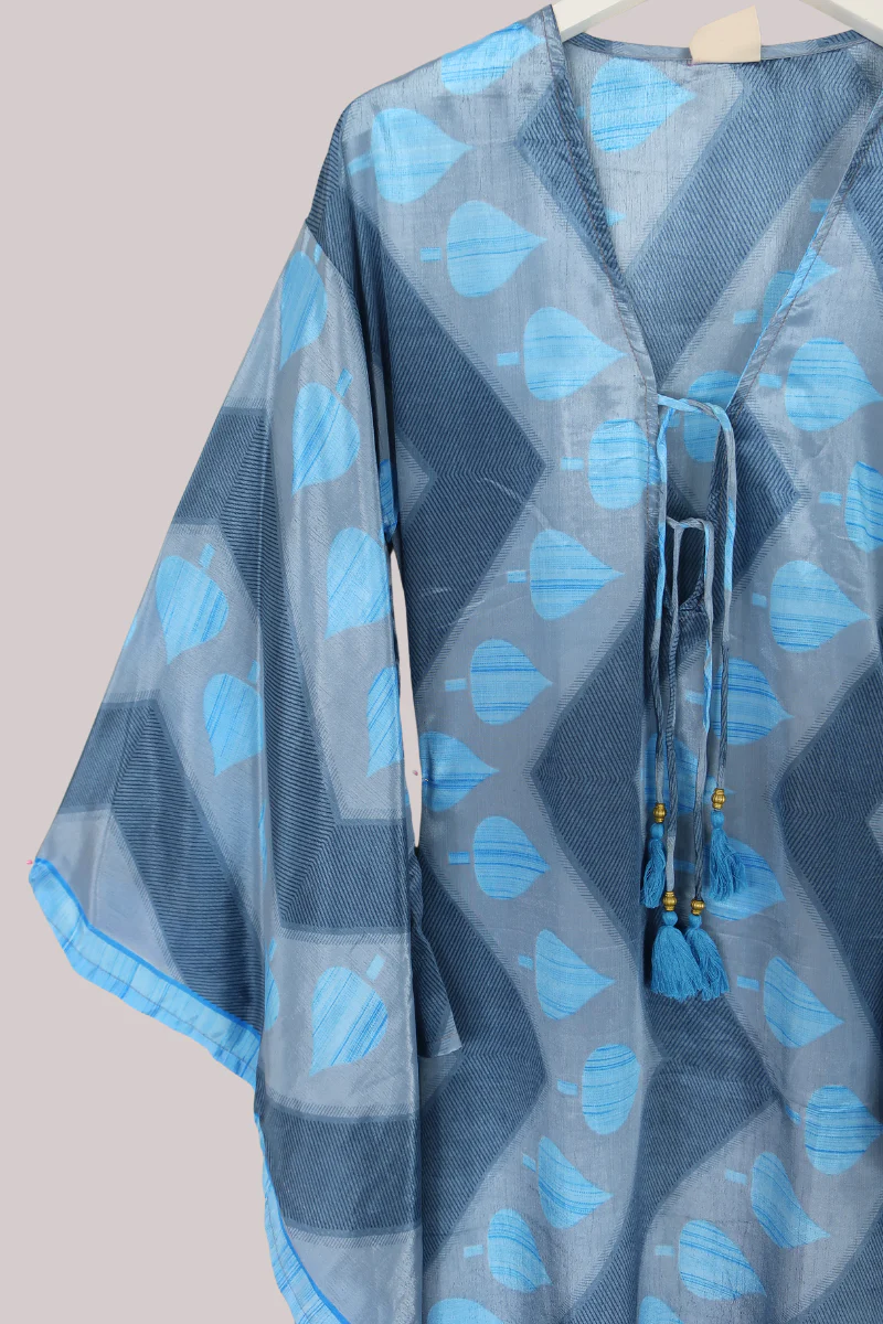 Cassandra Maxi Kaftan in Silver Frost - Size M/L - Image 2