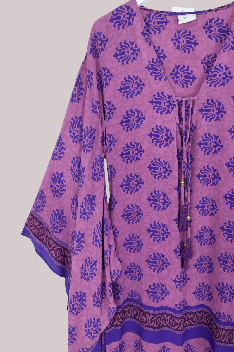 Cassandra Maxi Kaftan in Vintage Amethyst - Size XL - Image 2
