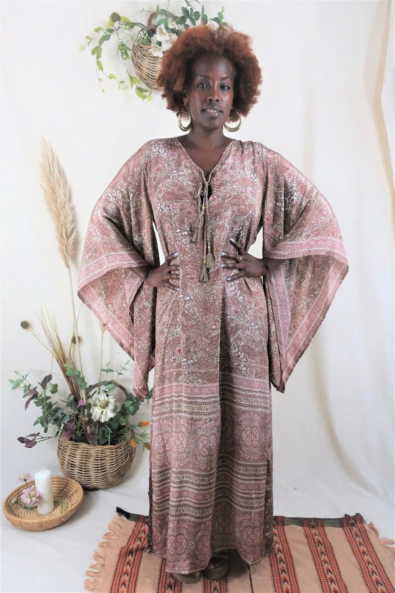 Cassidy Maxi Dress in Rosewater Pink
