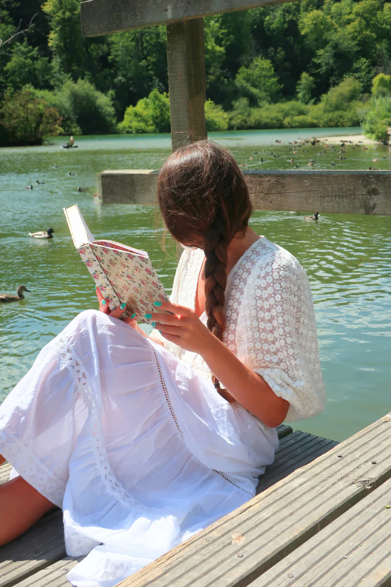 Catherine Lace Blouse in Diary White - Image 3