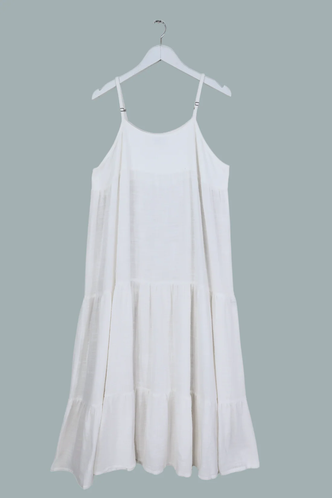 Clover Midi Dress in Salt White - Image 2