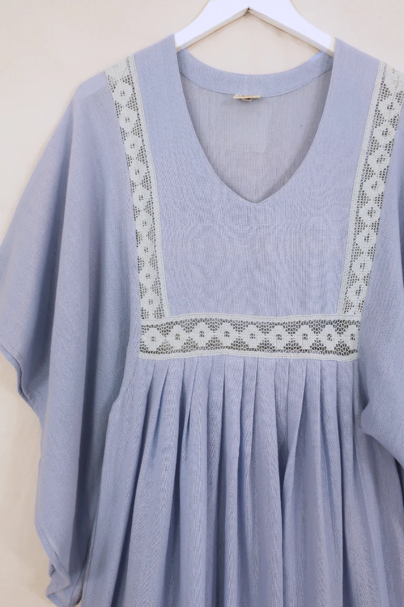 Cordelia Midi Dress in Cornflower Blue - Image 4