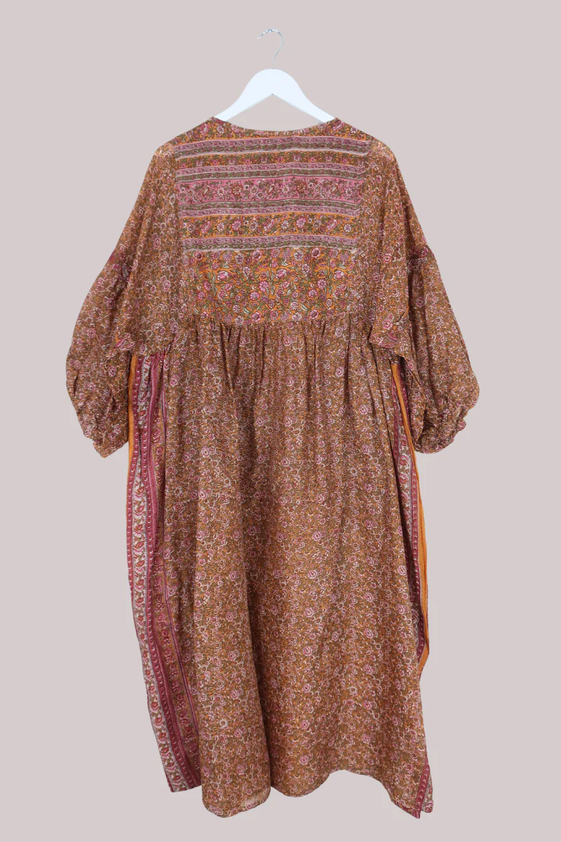 Daisy Vintage Cotton Maxi Dress - Last of the Summer Amber - Size XXL - Image 3