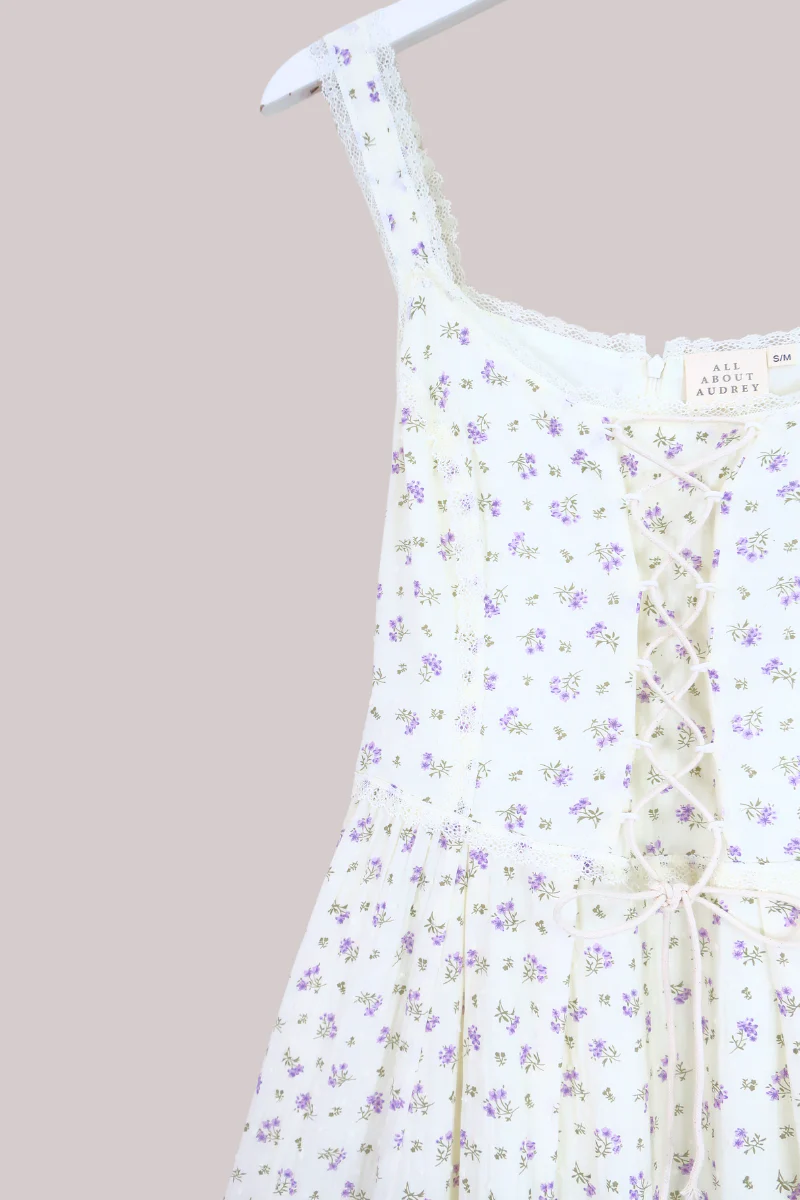 Darcy Maxi Meadow Dress in Wisteria Canopy Purple - Image 4