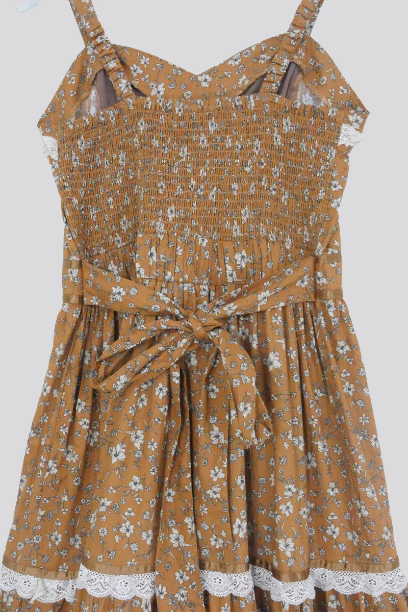 Darcy Maxi Dress in Forest Fawn Brown - Image 5