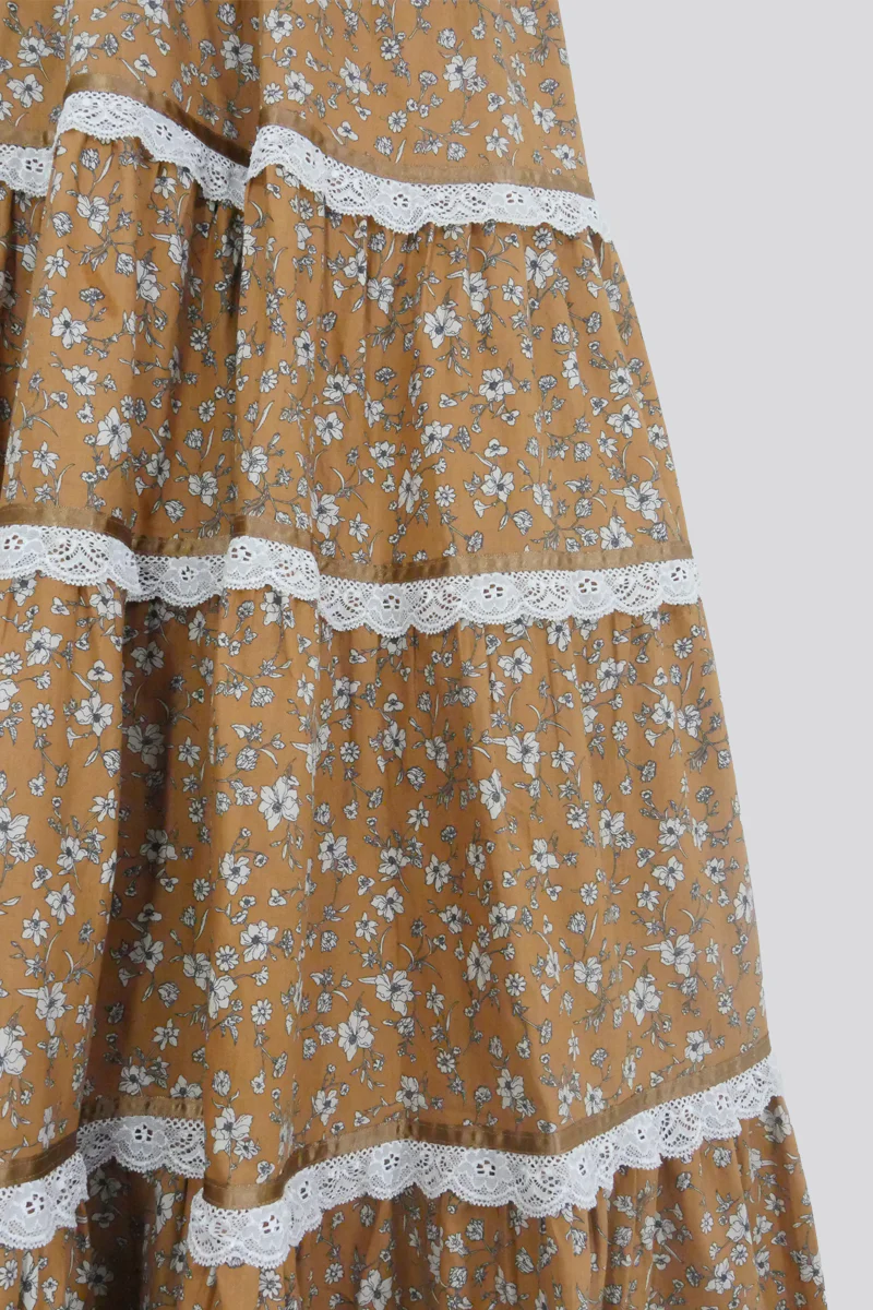 Darcy Maxi Dress in Forest Fawn Brown - Image 6