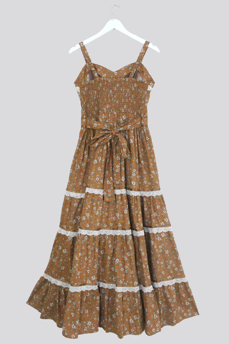 Darcy Maxi Dress in Forest Fawn Brown - Image 7