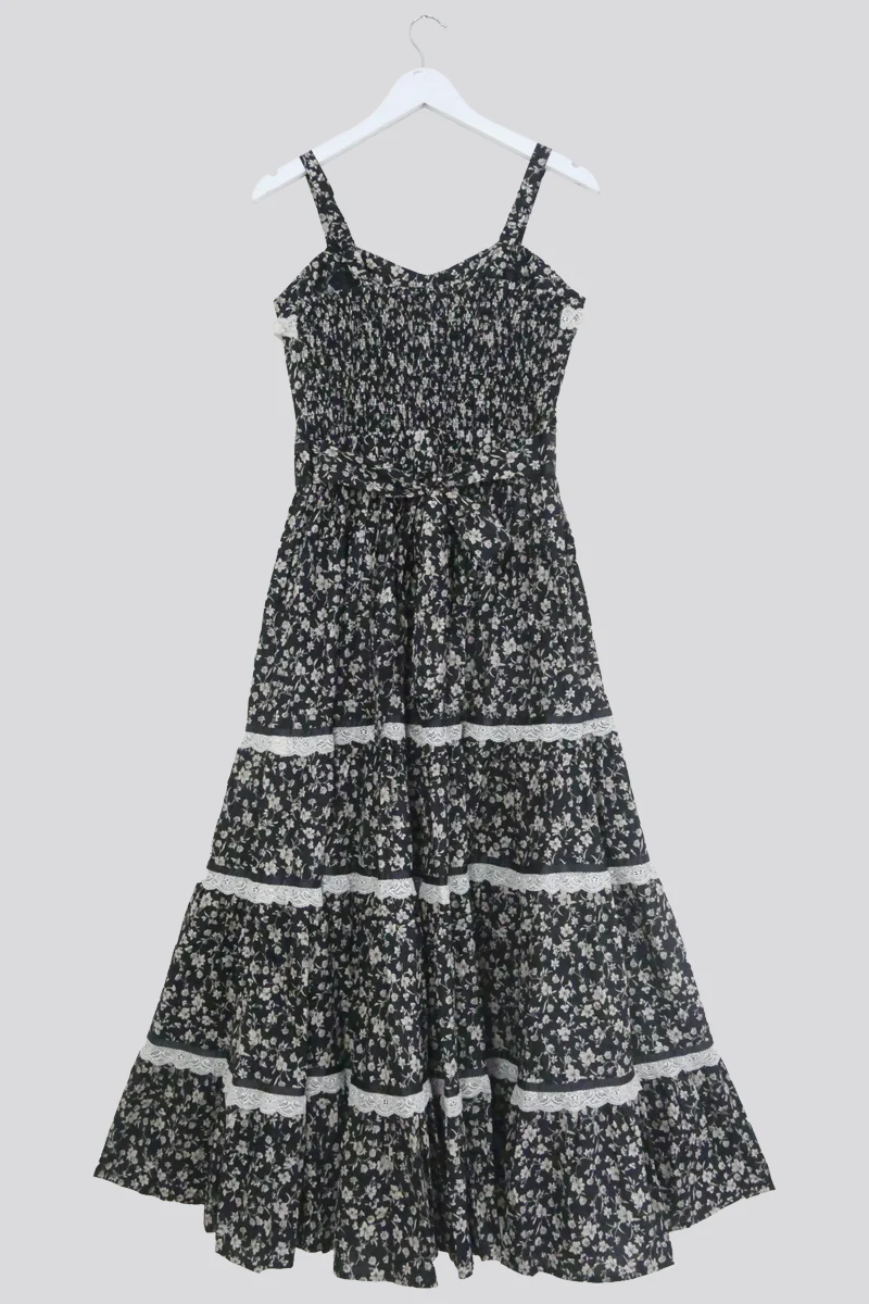 Darcy Maxi Dress in Gothic Galloway Black - Image 6
