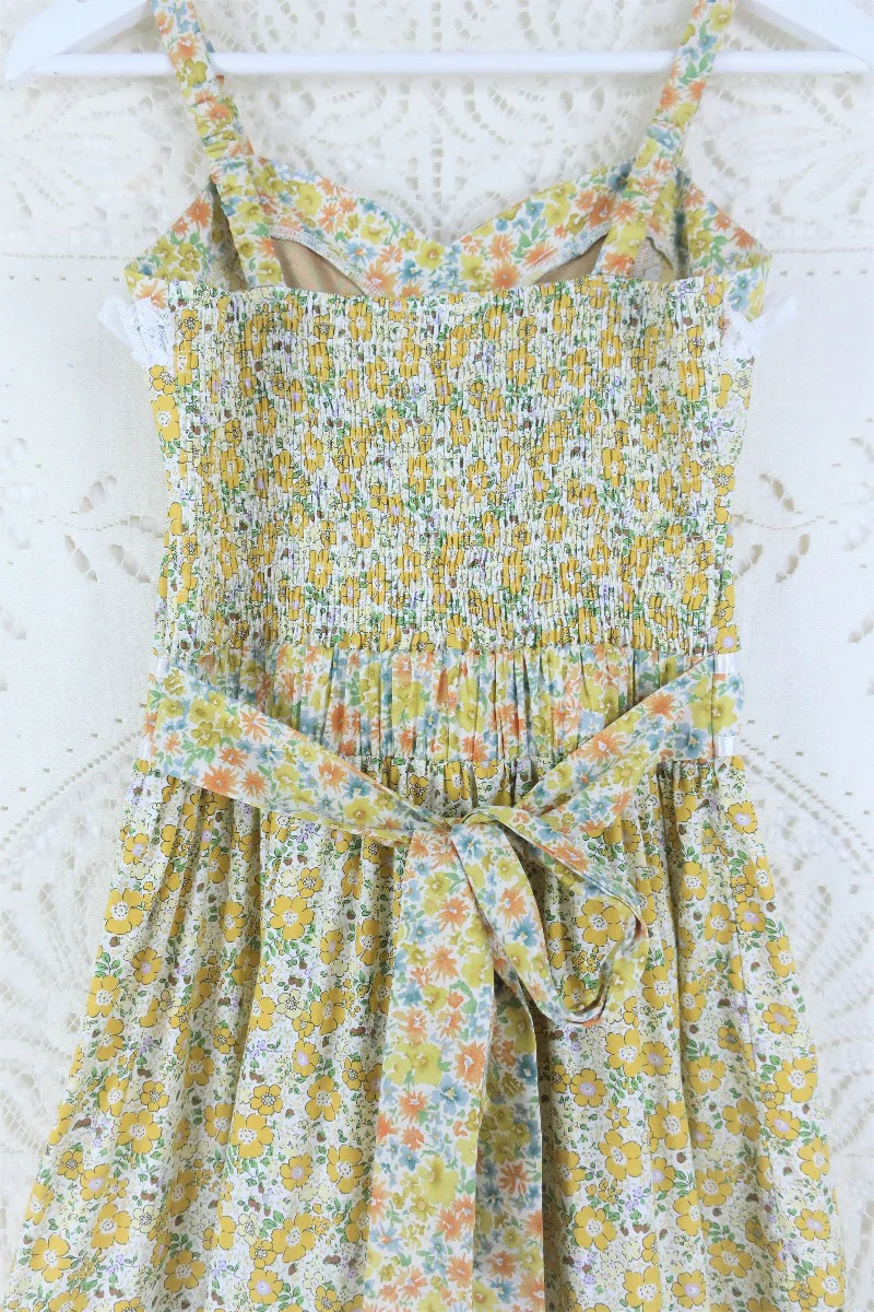 Darcy Maxi Dress in Saffron Bloom Yellow - Image 5
