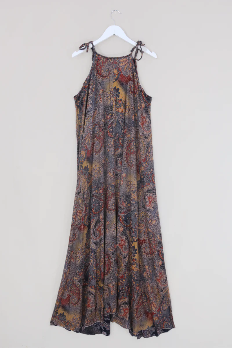 Delphi Braided Maxi Dress in Ash Batik Paisley - Image 5