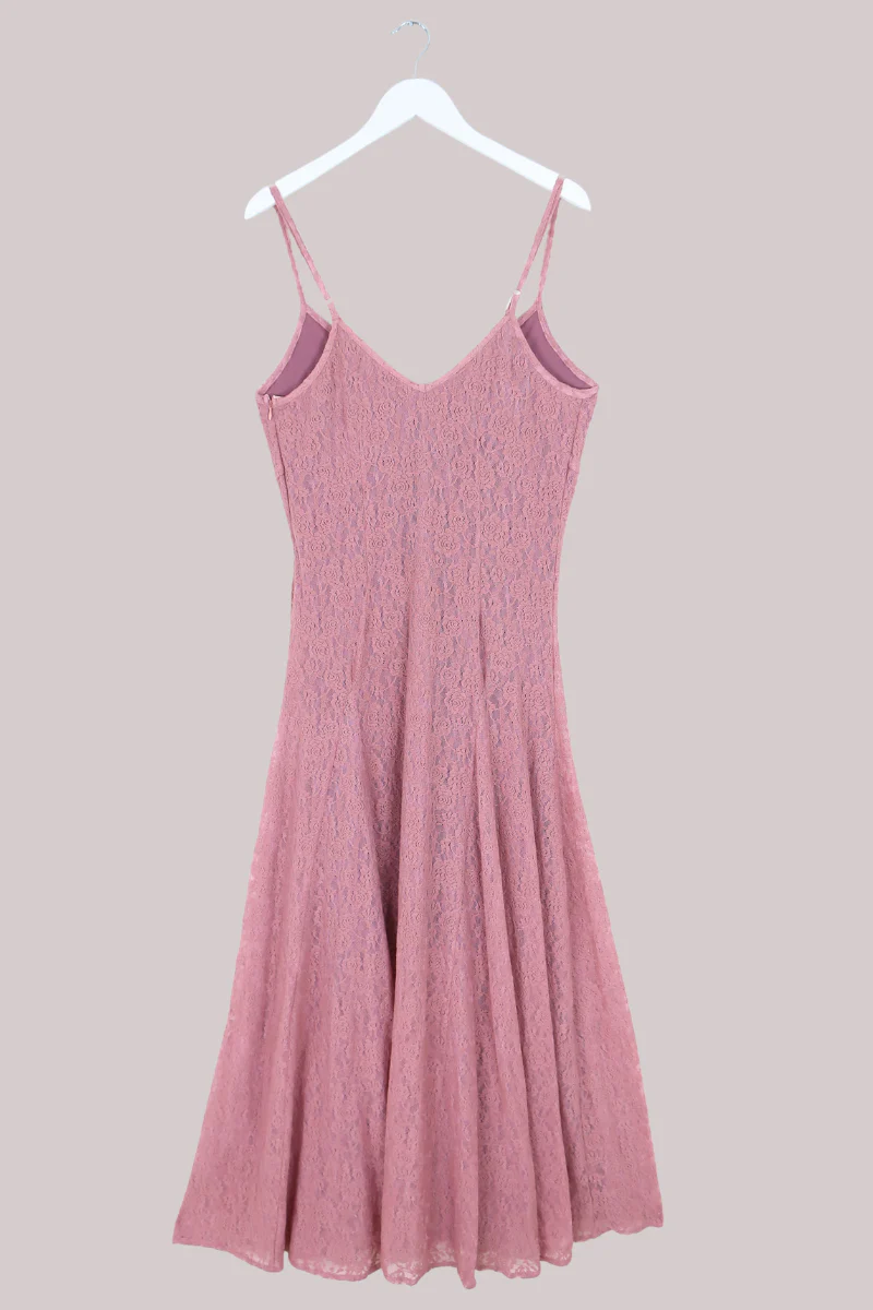 Eliza Maxi Dress in Fairytale Pink Lace - Image 5