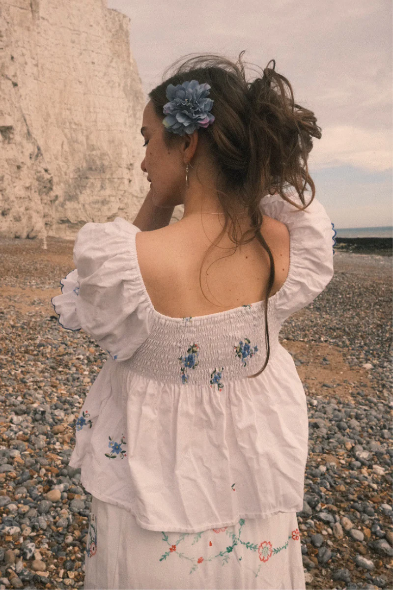 Hazy Sky Flower Barrette - Image 5