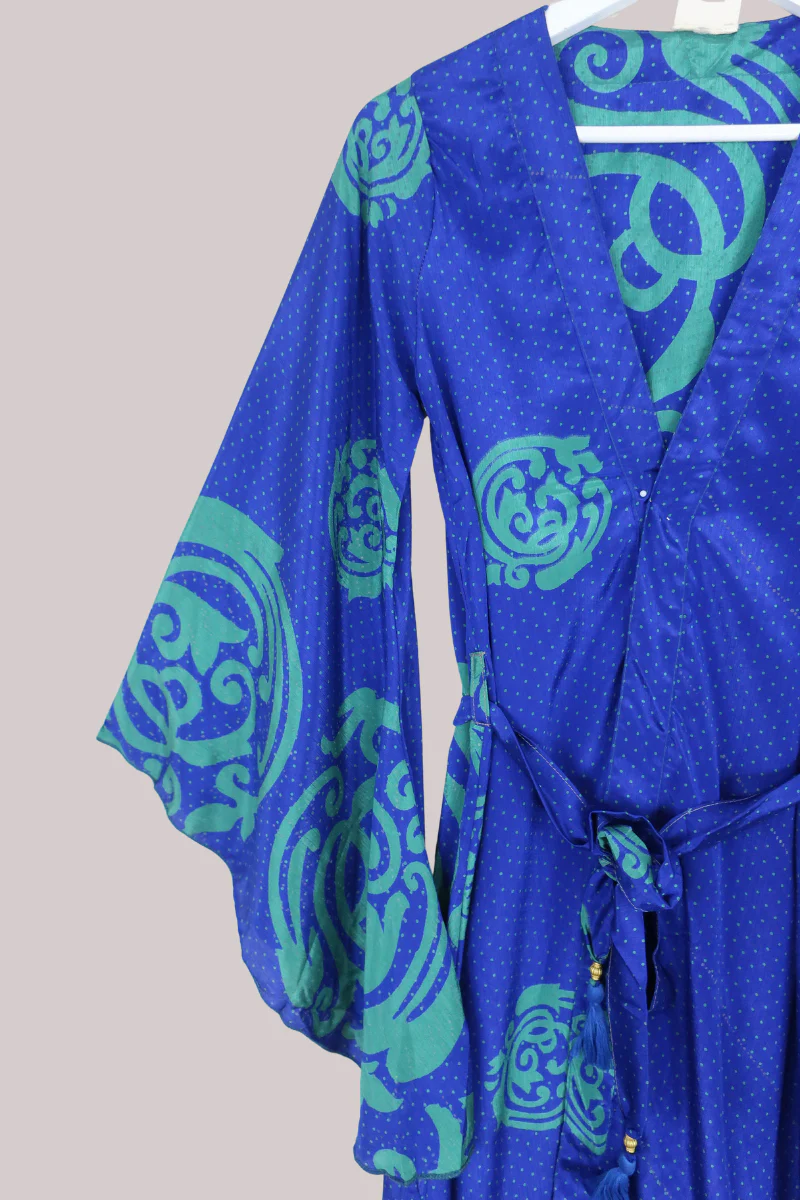 Gemini Kimono in Sapphire & Jade - Size M - Image 2