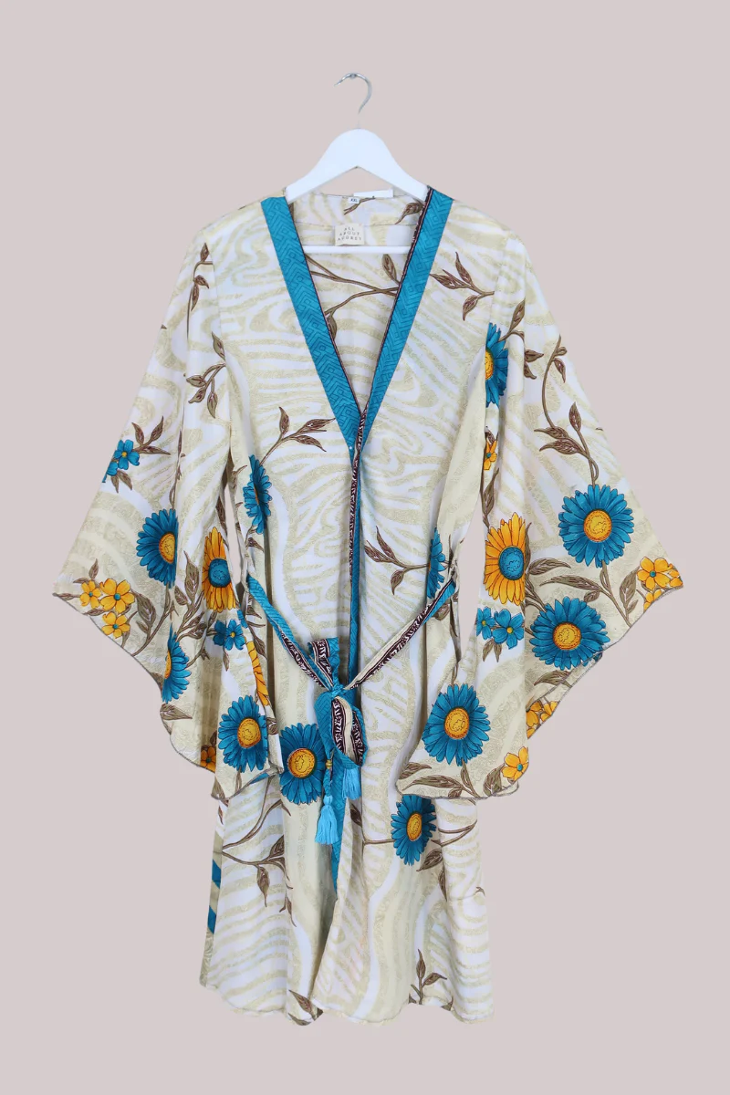 Gemini Kimono in Wall Climbing Sunflowers - Size L/XL