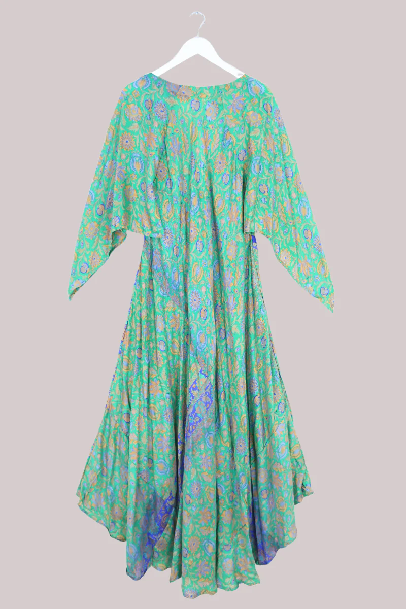 Goddess Pure Silk Dress - Jasmine Perfume Green - Size M/L - Image 3