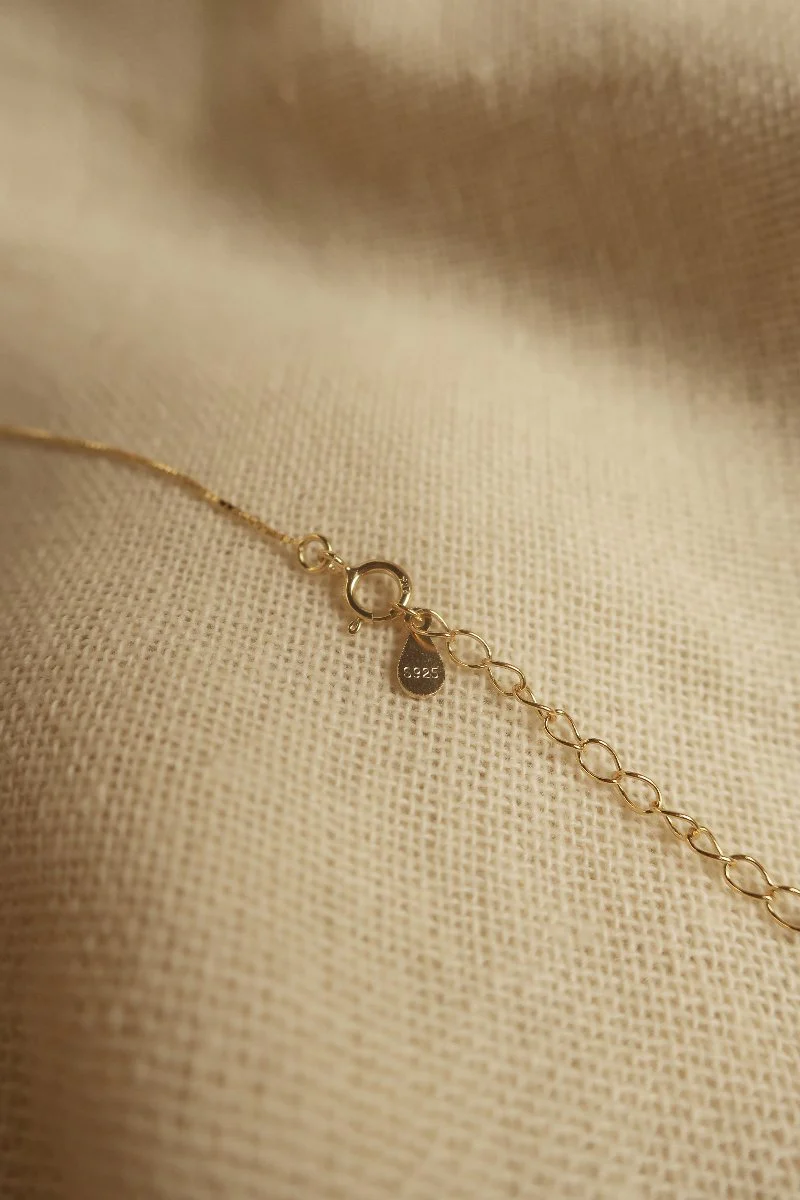 Gold Marigold Charm Necklace - Image 3