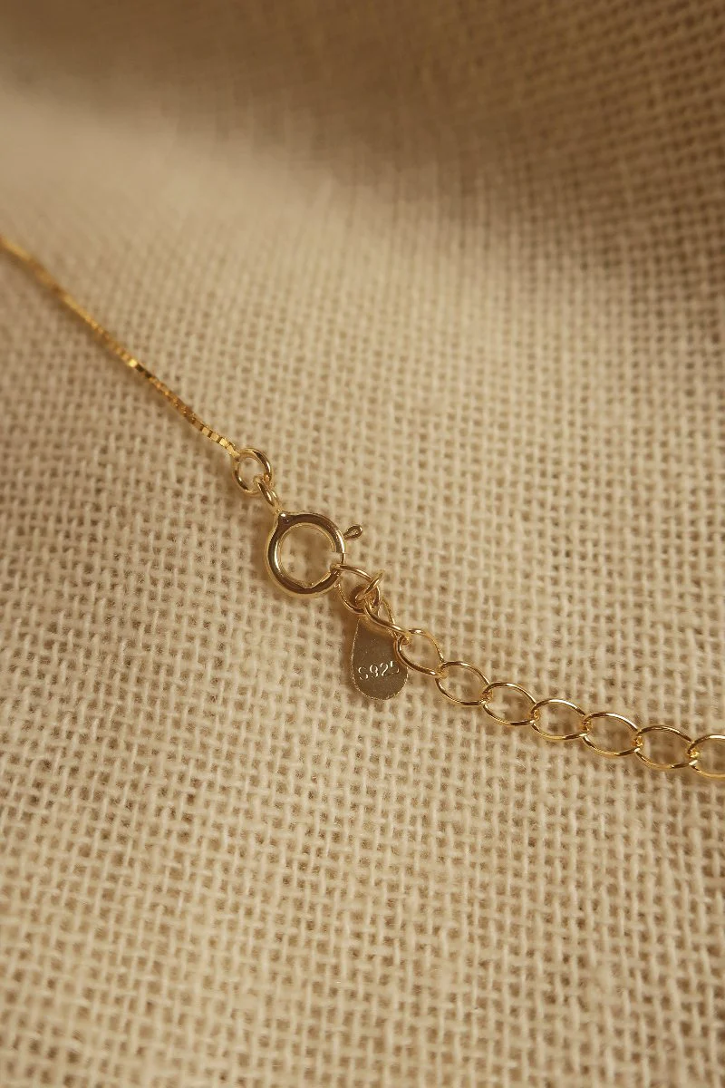 Gold Moon Beam Charm Necklace - Image 3