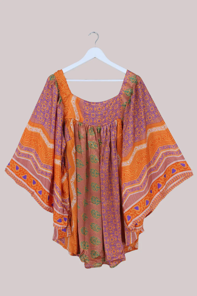 Honey Top in Clementine & Lavender - Free Size - Image 3