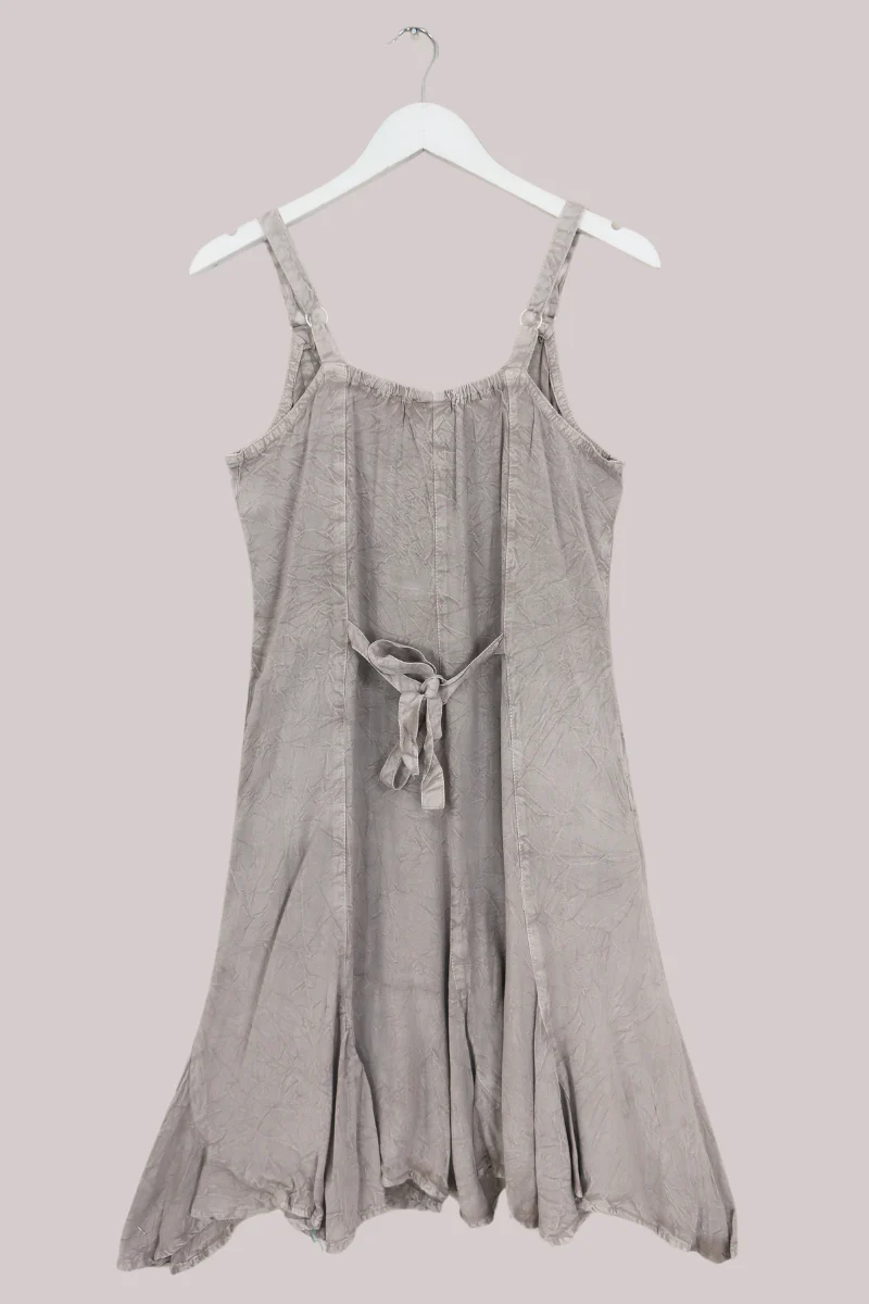 Indian Embroidered Mini Slip Dress in Maple White - Free Size - Image 3