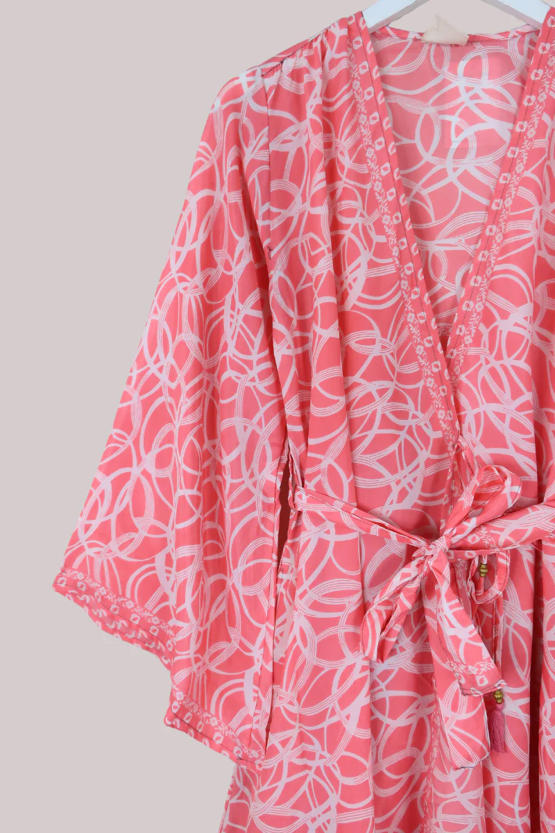 Karina Vintage Sari Jacket - Pasture Pink - Size M/L - Image 2