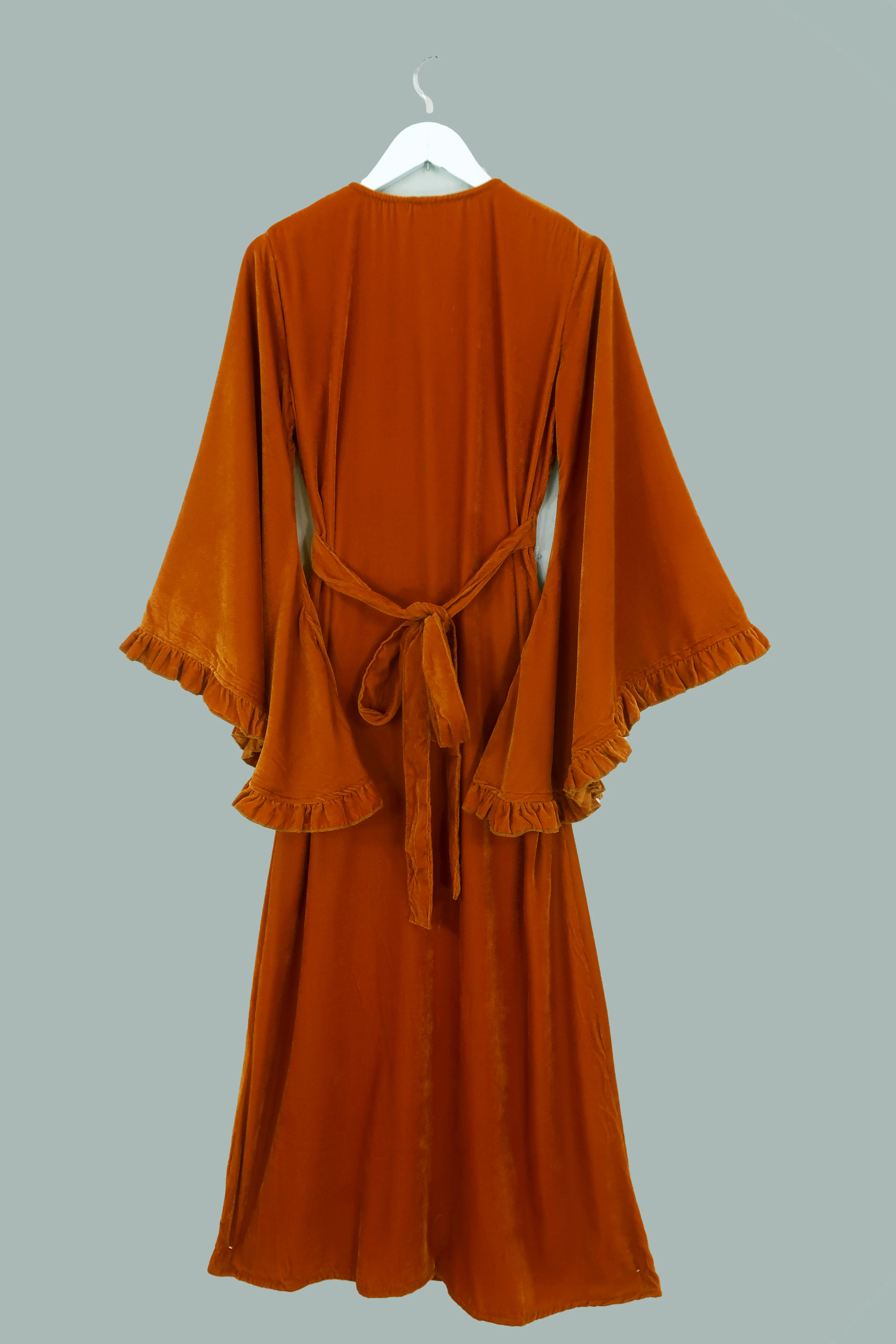 Khroma Venus Maxi Dress in Marmalade Yellow Velvet - Image 5