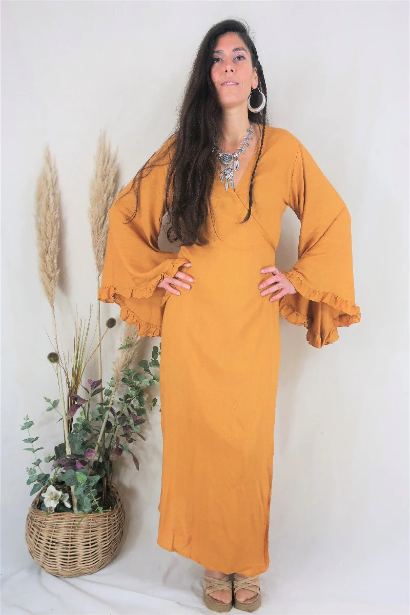Khroma Venus Maxi Dress in Mustard Yellow - Image 5