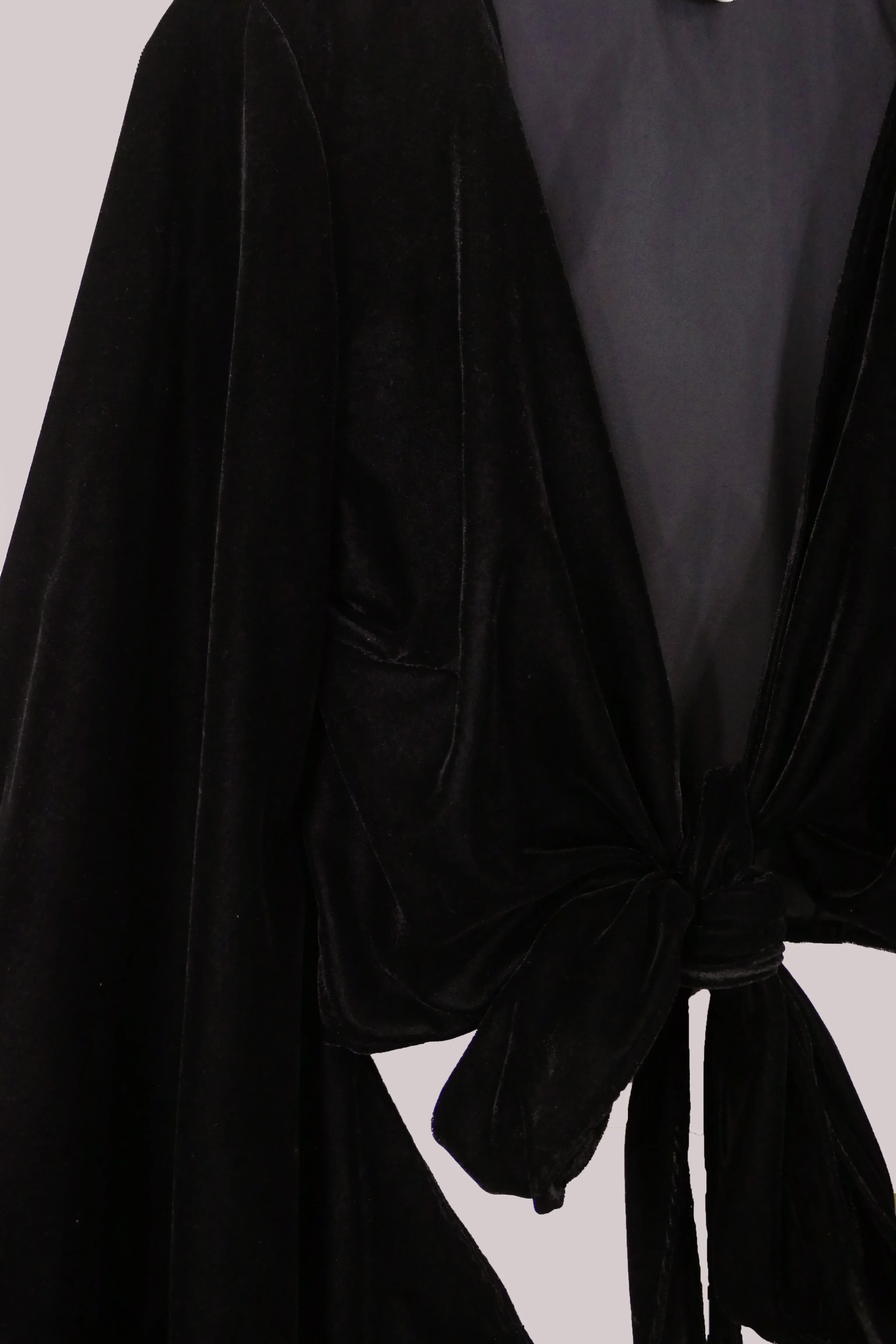 Khroma Venus Wrap Top in Black Dahlia Velvet - Image 4