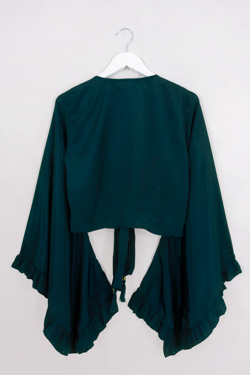 Khroma Venus Wrap Top in Dragonfly Blue - Image 4