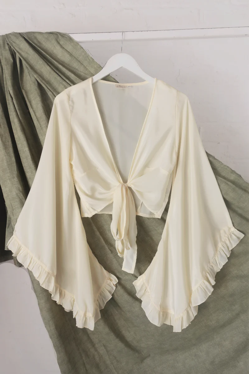 Khroma Venus Wrap Top in Fae White - Image 2