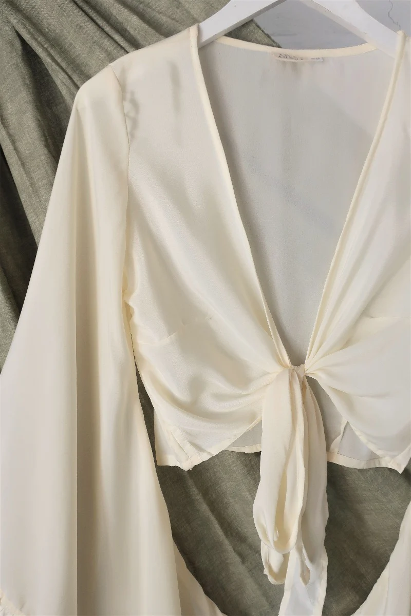Khroma Venus Wrap Top in Fae White - Image 3