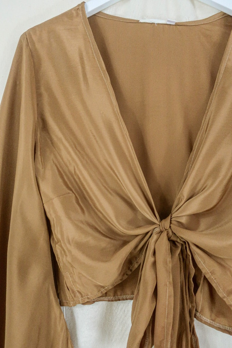 Khroma Venus Wrap Top in Golden Sands - Image 3