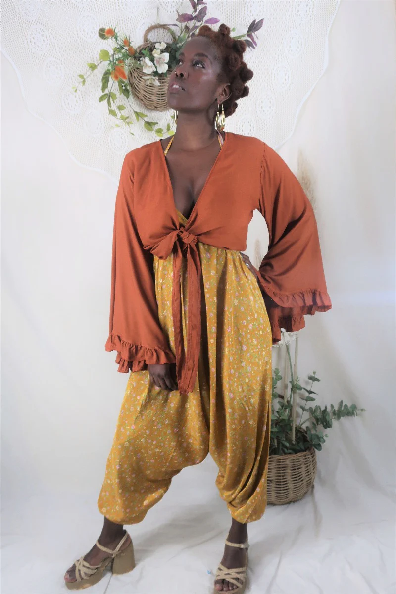 Khroma Venus Wrap Top in Red Clay - Image 6