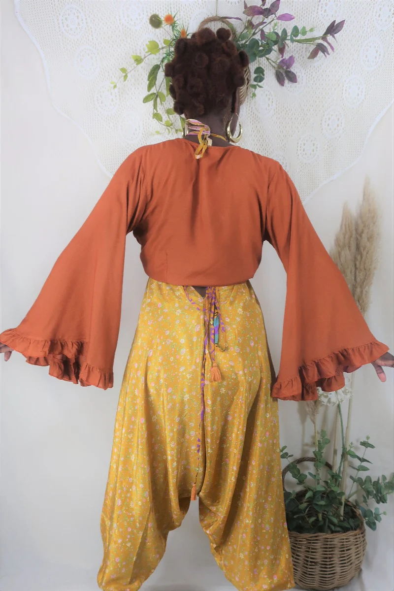 Khroma Venus Wrap Top in Red Clay - Image 7