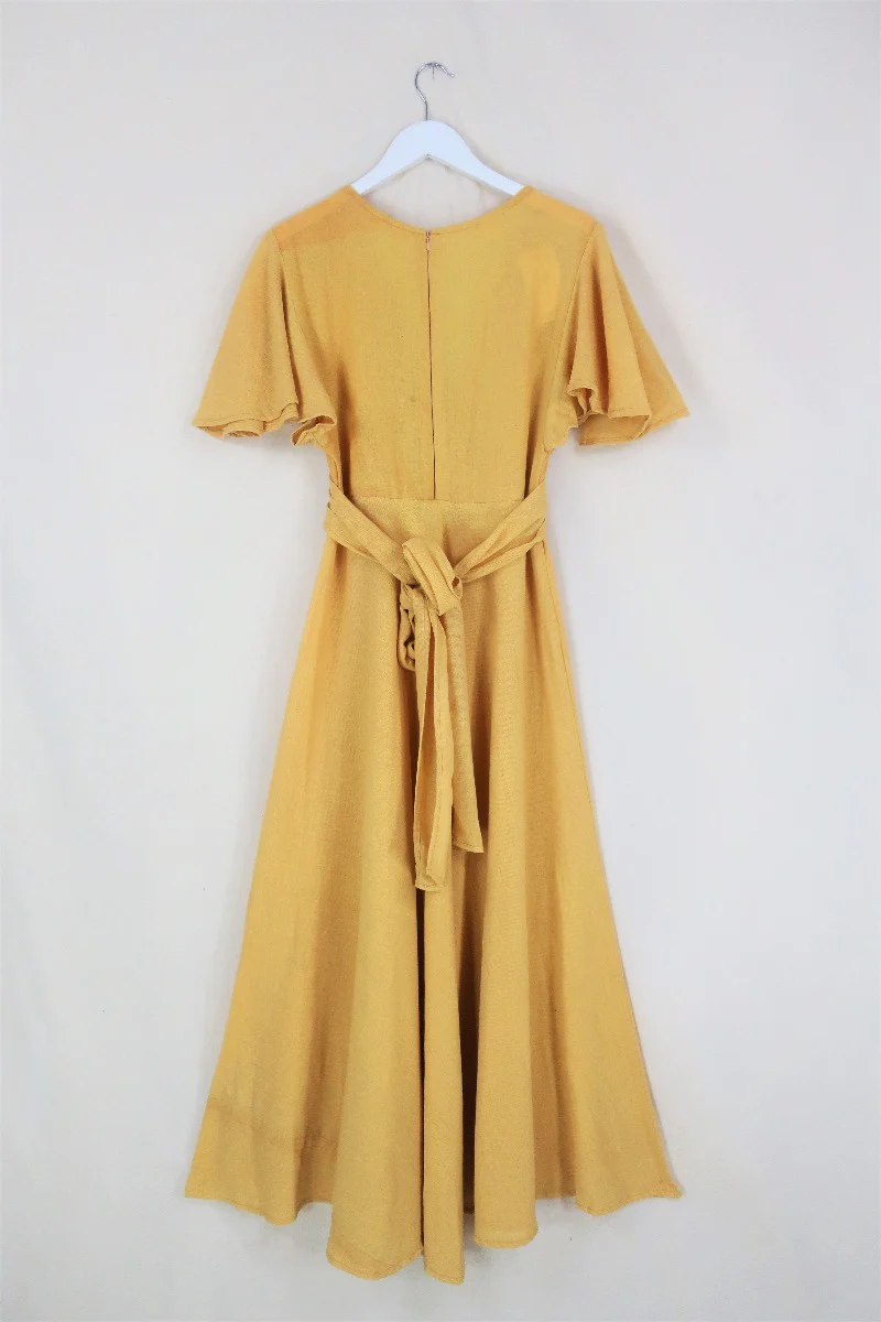 Margot Maxi Dress in Daffodil Yellow - Image 4