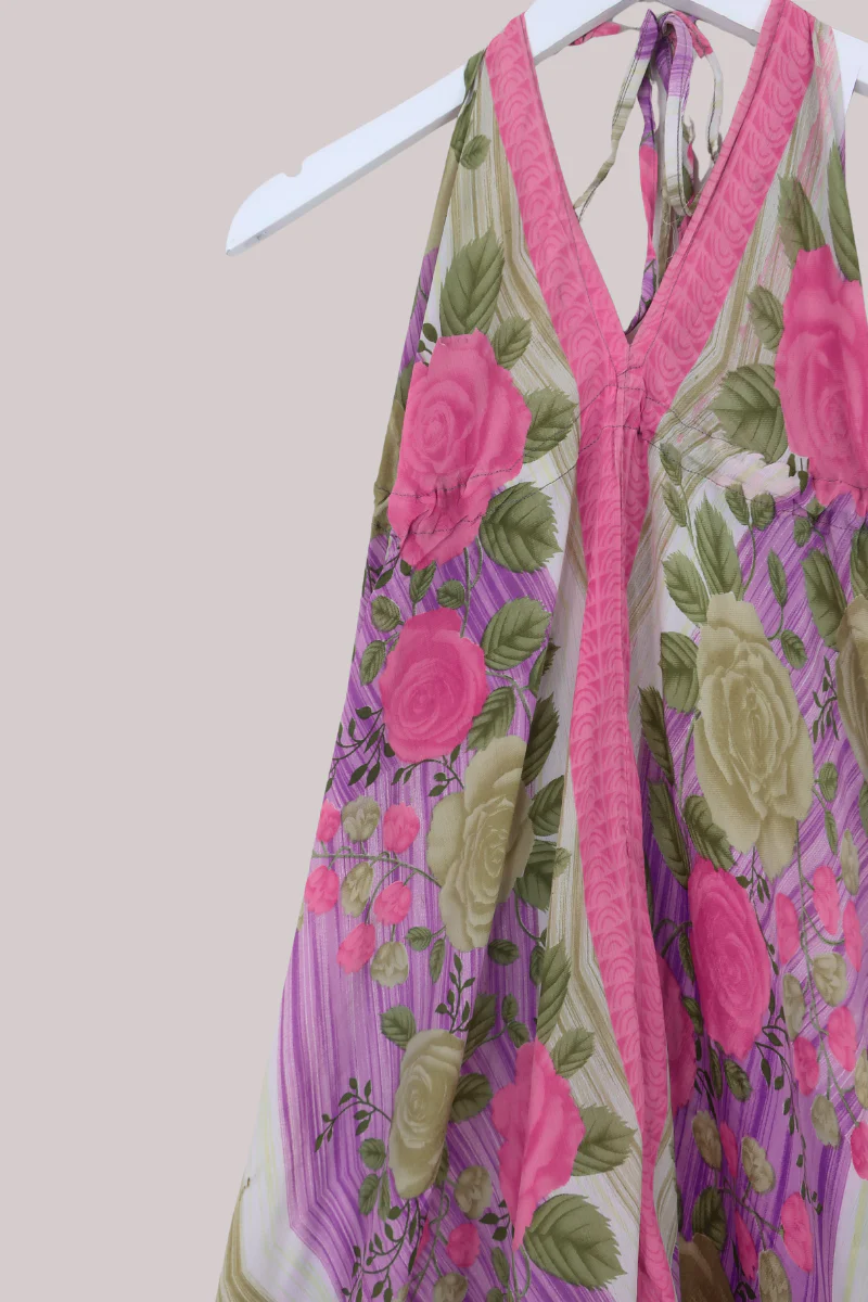 Medusa Harem Jumpsuit in Climbing Spring Roses - Free Size L - Image 2