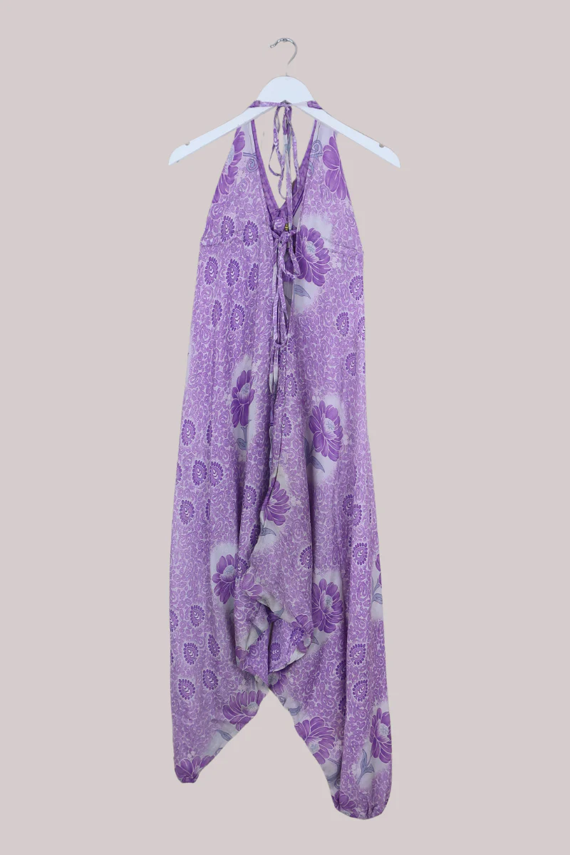 Medusa Harem Jumpsuit in Lavender Bouquet - Free Size L - Image 3