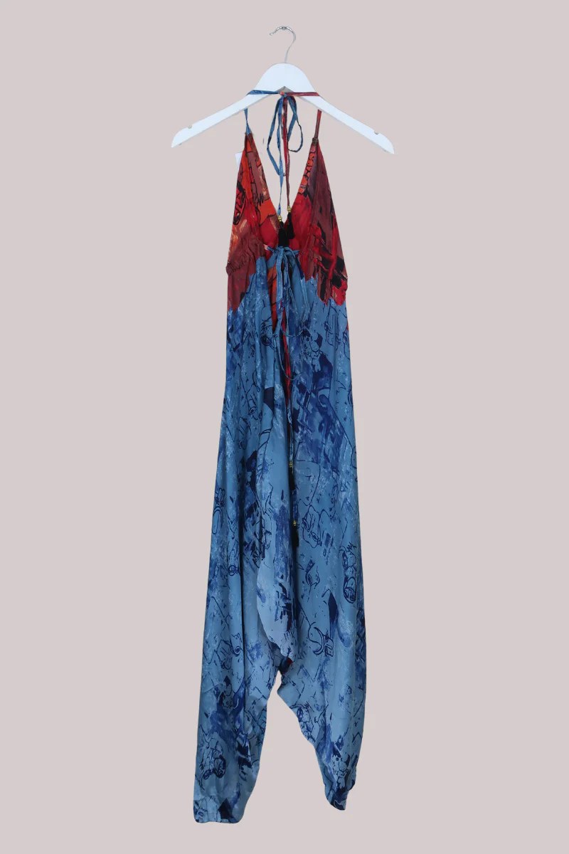 Medusa Harem Jumpsuit in Rose Petal Water - Free Size L - Image 3