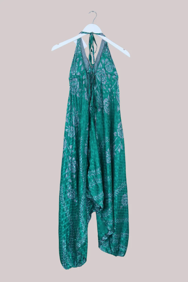 Medusa Harem Jumpsuit in Under The Teal Water - Free Size M/L - Image 3