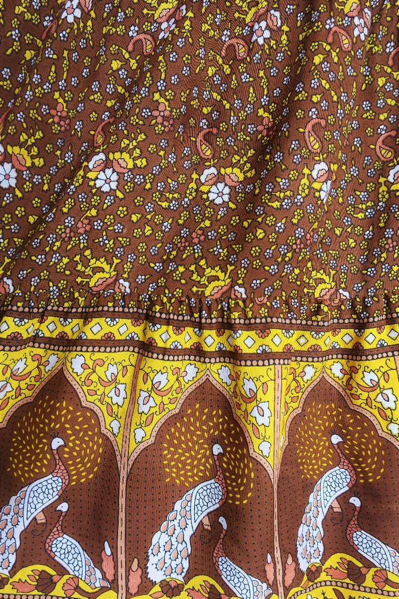 Peacock Prairie Skirt in Gingerbread - Free Size - Image 5