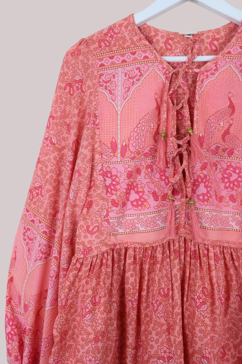 Peacock Prairie Top in Peachy Rose - Image 3