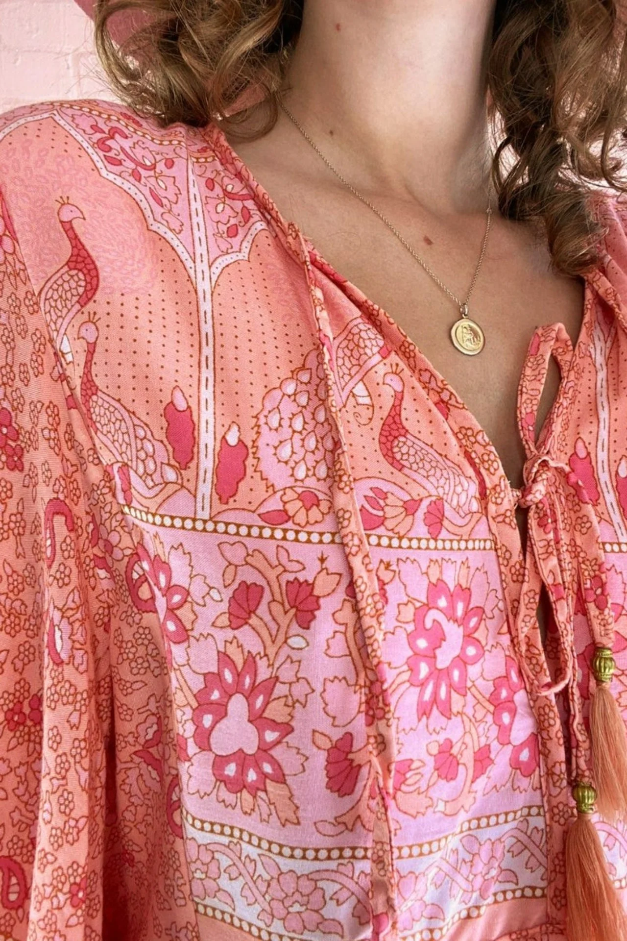 Peacock Prairie Top in Peachy Rose - Image 7
