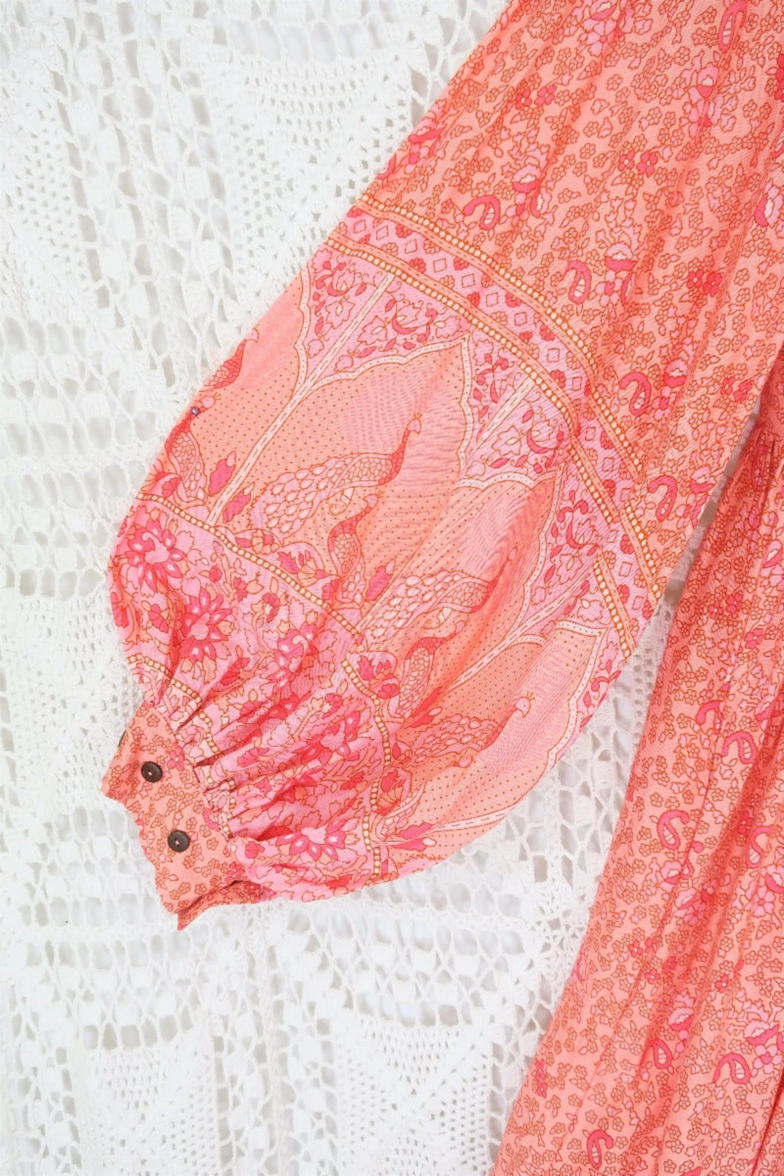 Peacock Primrose Dress in Peachy Rose - Image 4