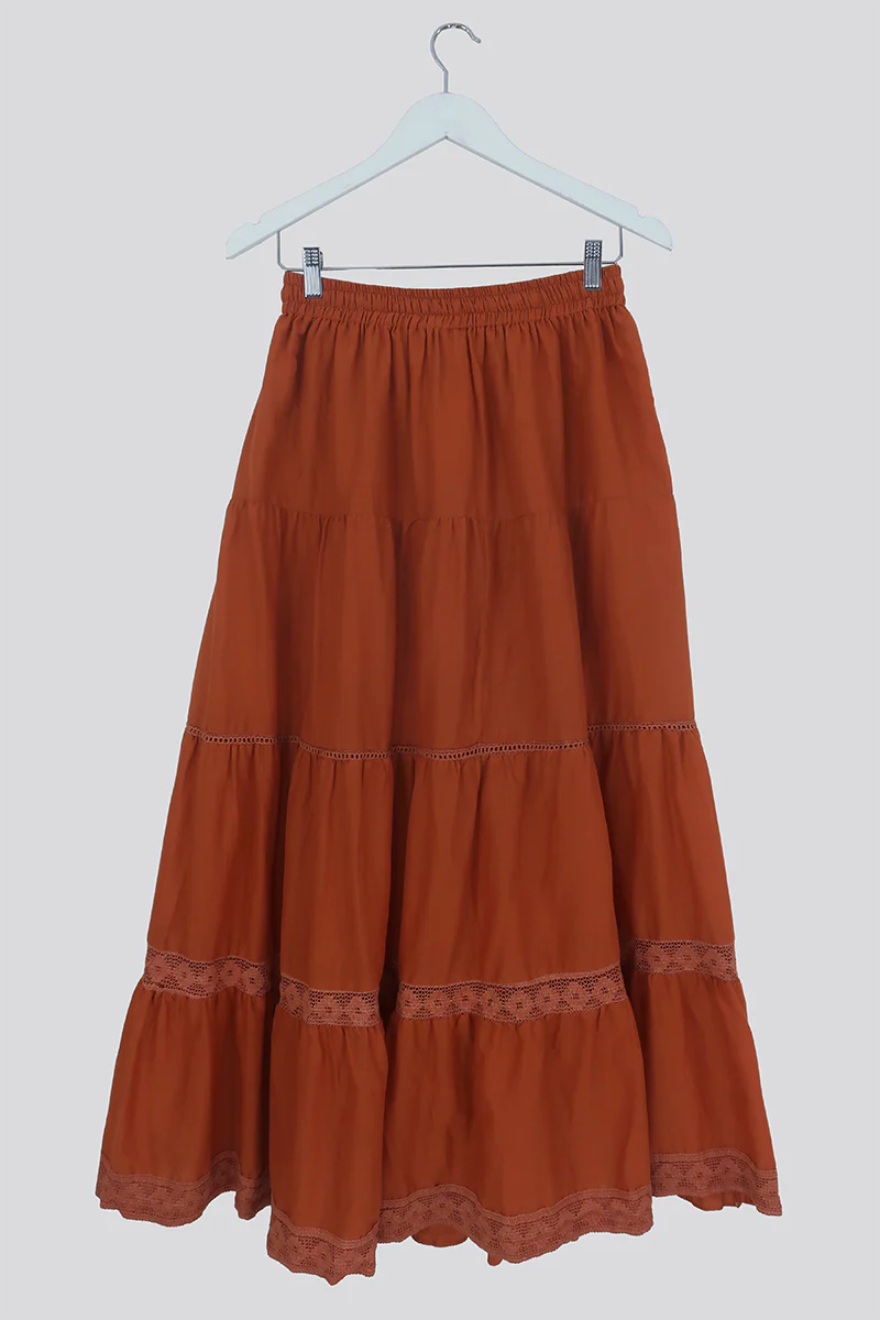 Pisces Crochet Skirt in Bergamot Orange - Image 4