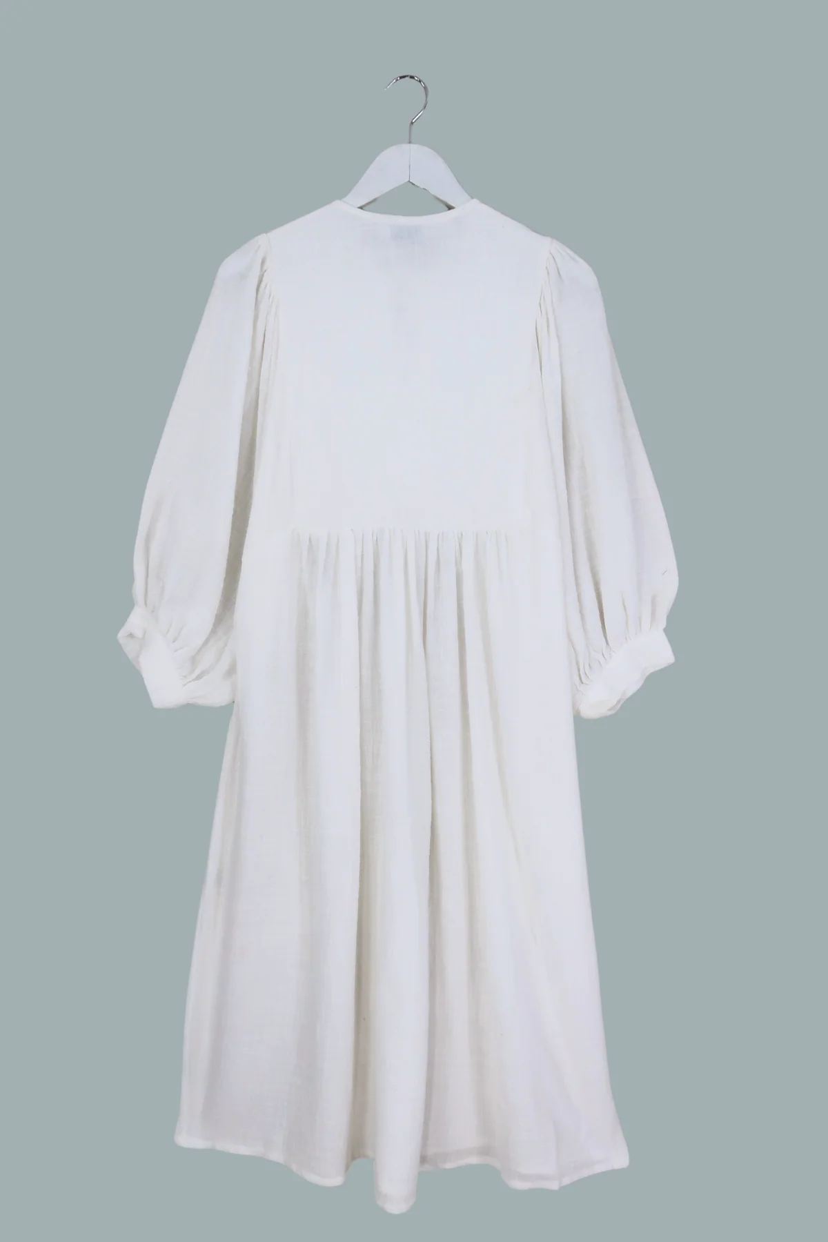 Posy Midi Dress in Salt White - Image 5